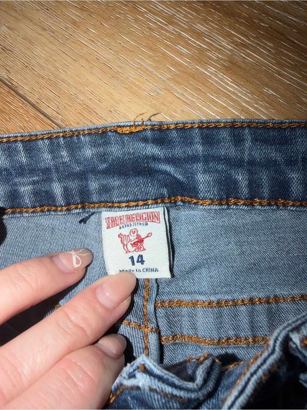 True Religion Girls Jeans Denim Y2K Designer Logo